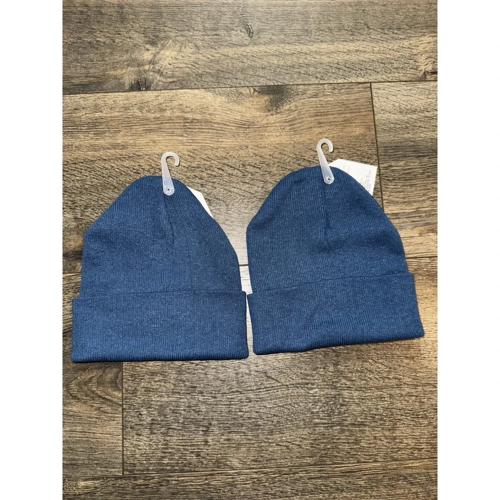 Infant Beanie Warm Knitted Infant‎ Winter Hats for Baby Boys Set Of 2 Wool Blend